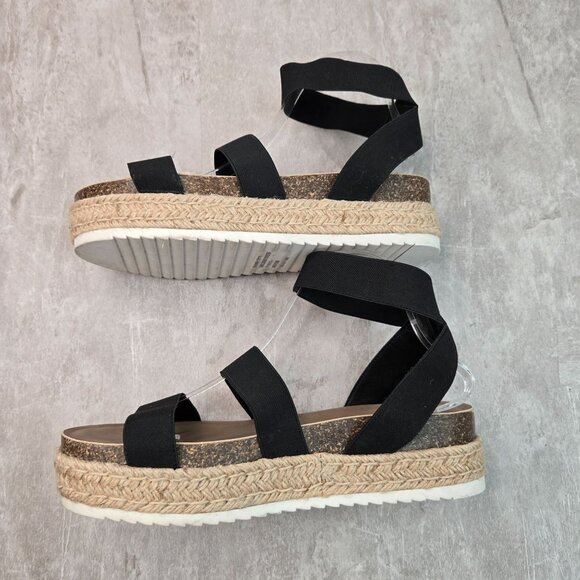 Torrid Black Platform Espadrille Sandals - Picture 6 of 10